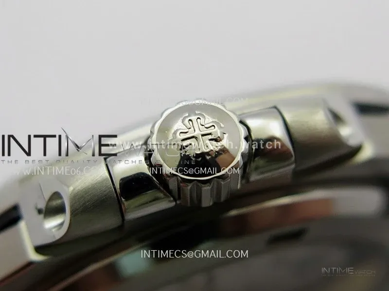 Nautilus 5711/1A Blue T Diamond SS GRF 1:1 Best Edition White Textured Dial On SS Bracelet Asian 26-330