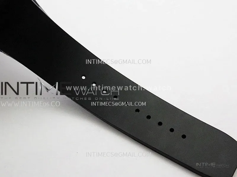 Mille Studio RM67-01 Real Power Reserve RG Black Skeleton Dial On Black Rubber Strap CRMA7 Clone (Free Velcro Strap And Tool)