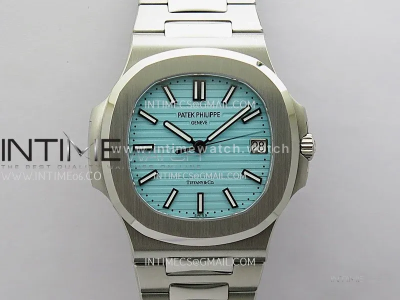 Nautilus 5711/1A SS DDF 1:1 Best Edition Tiffany Blue Textured Dial On SS Bracelet Super Clone 330