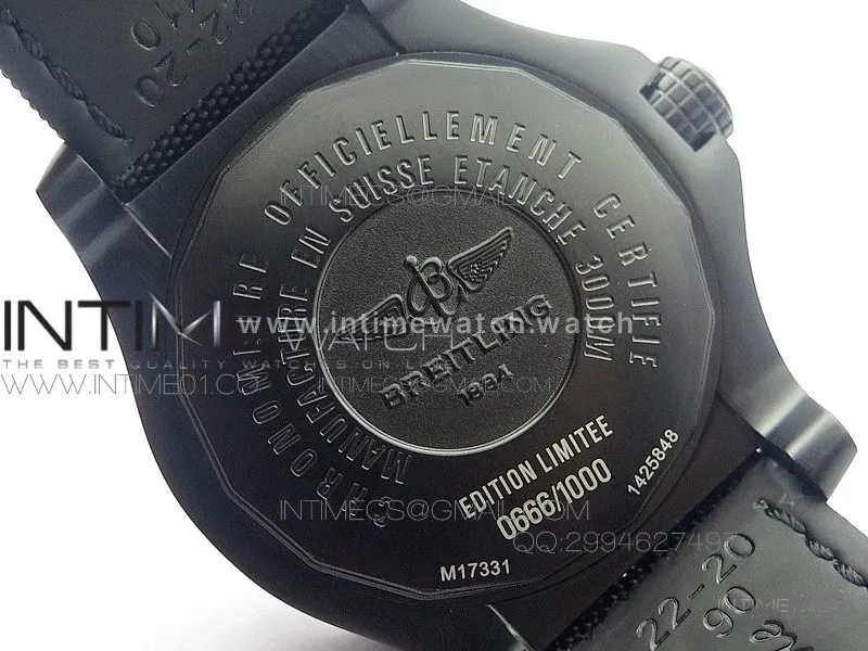 Avenger II Seawolf PVD Black Dial Yellow Markers on Black Nylon Strap A2836