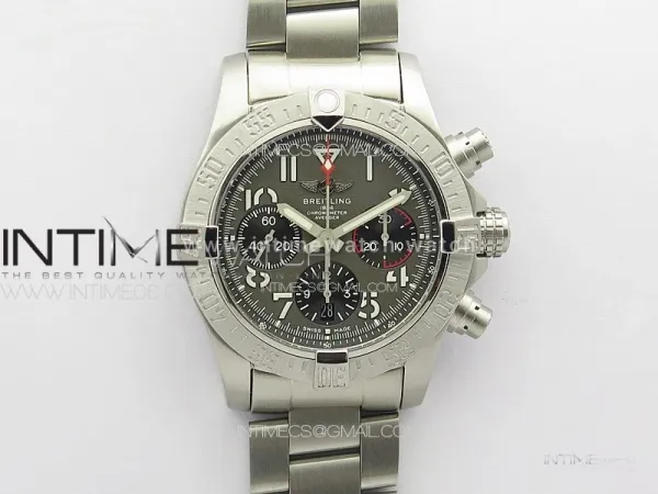 Avenger Chrono SS 369 Subdial B50 Gray Dial on SS Bracelet A7750