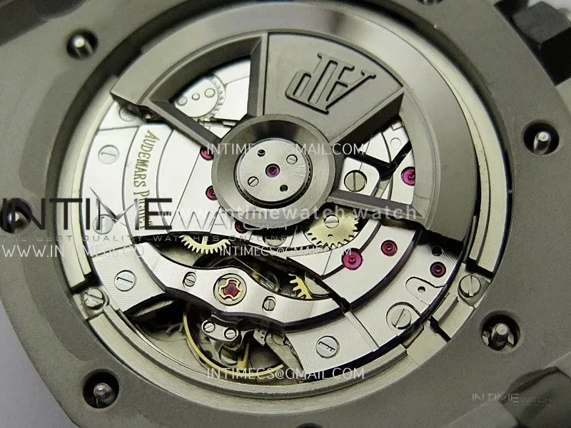 Royal Oak Offshore 44mm SS TKF 1:1 Best Edition Black Dial On Black Rubber Strap A3126