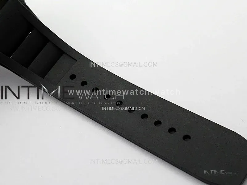 RM052 Skull Black Ceramic Real Tourbillon YSF 1:1 Best Edition Skull Dial on Black Rubber Strap