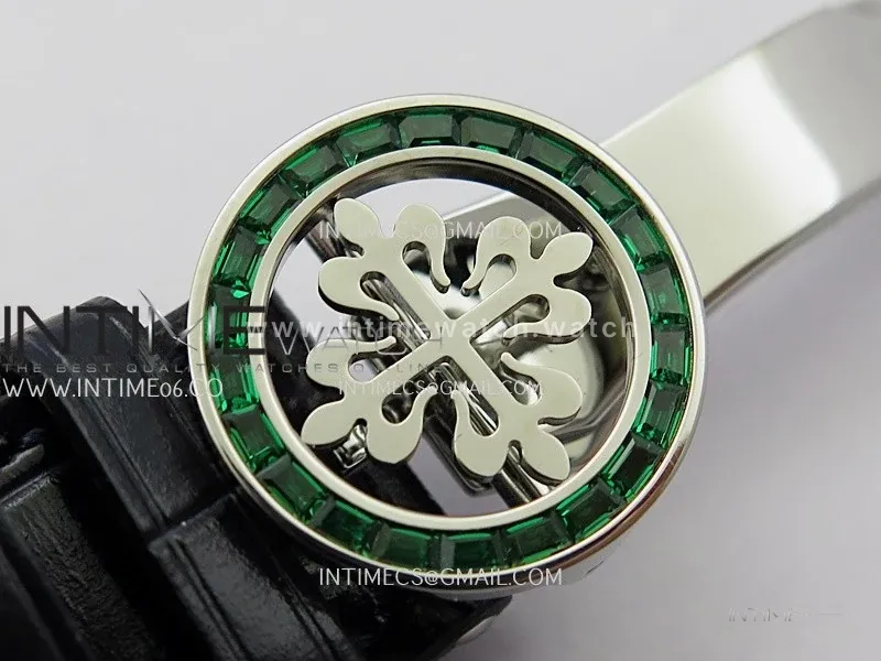 Grand Complications 6104 13P-010 SS PPF 1:1 Green T Dia Blue Dial On Blue Leather Strap Super Clone Asian 240