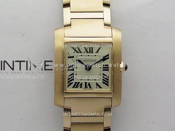 Tank Francaise Ladies 21.2mm RG 8848F 1:1 Best Edition Silver Dial on RG Bracelet Ronda Quartz V2