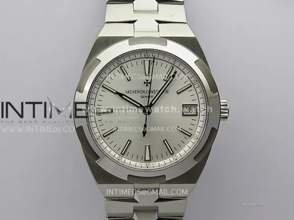 Overseas 4500V SS ZF 1:1 Best Edition Silver Dial On SS Bracelet Asian Super Clone 5100 V2