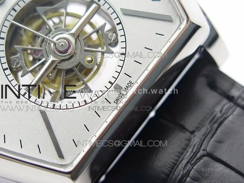 Malte Tourbillon SS VCR Best Edition Gray Dial on Black Croco Leather Strap