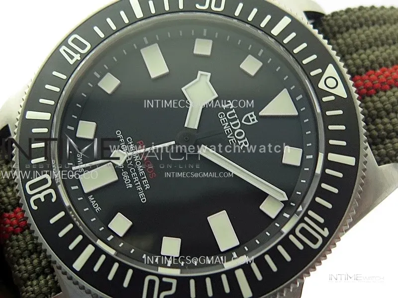 Pelagos M25717N-0001 Ti M+F 1:1 V4 Best Edition Black dial Black Ceramic Bezel on Nylon Strap Miyota 8N-24