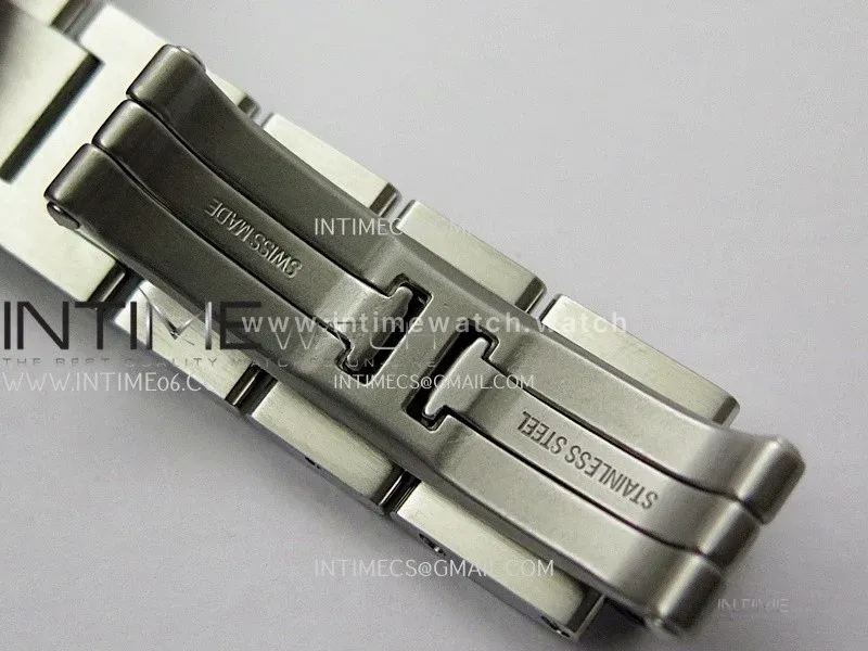 Ballon Bleu 33mm SS AF 1:1 Best Edition White Textured Dial On SS Bracelet Super Clone A1853