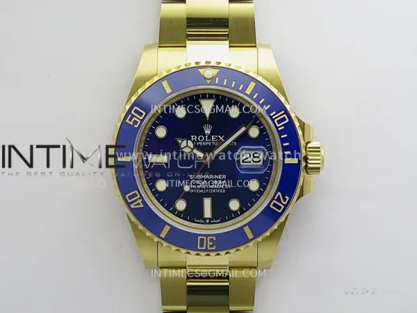 Submariner 126618 LB 904L YG Gain Weight 3WF 1:1 Best Edition Blue Dial On 904L YG Bracelet SH3235