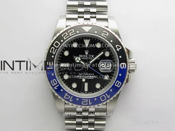 GMT-Master II 126710 BLNR Black/Blue Ceramic WF 1:1 Best Edition Black Dial On Jubilee Bracelet DD3285 CHS