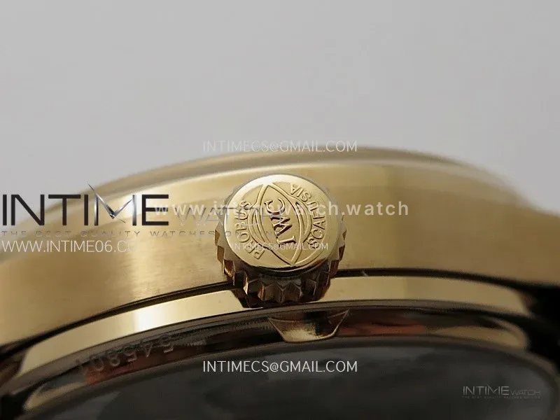 Portuguese Tourbillon Power Reserve RG AXF White Dial RG Numbers moonphase on Black Leather Strap