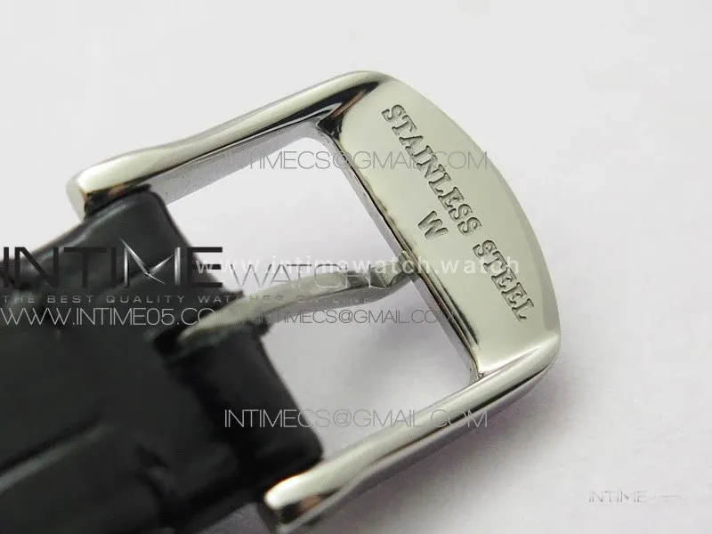 Doloevita SS Crystal Bezel 8848F 1:1 Best Edition Ivory White Textured Dial On Black Leather Strap Cal.L178.2