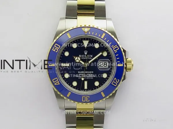 Submariner 126613 LB 904L SS/YG QF 1:1 Best Edition Blue Dial On 904L SS/YG Bracelet SH3235 (Free Sprung)