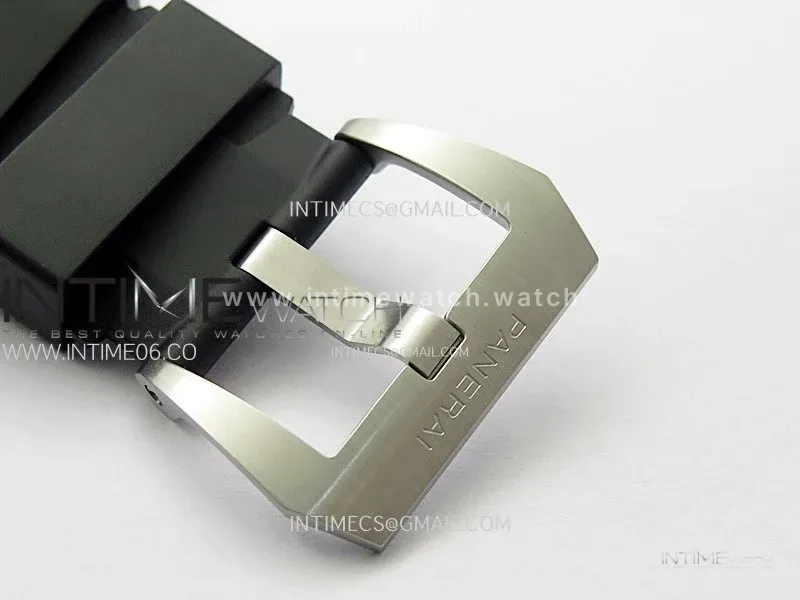 PAM1323 Y GMT VSF 1:1 Best Edition Dark Gray Dial on Black Rubber Strap P9011