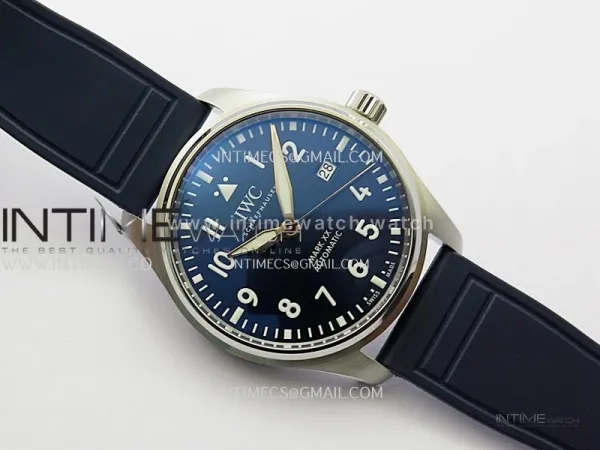 Pilot Mark XX IW328203 MZF 1:1 Best Edition Blue Dial On Dark Blue Rubber Strap A2892