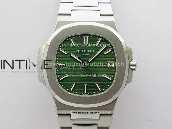 Nautilus 5711/1A 3KF 1:1 Best Edition Green Dial on SS Bracelet A324 Super Clone V2