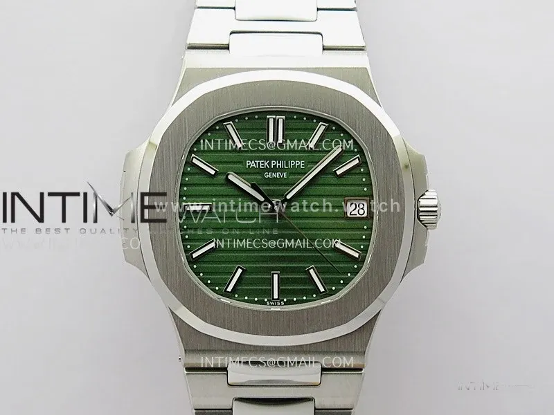 Nautilus 5711/1A 3KF 1:1 Best Edition Green Dial on SS Bracelet A324 Super Clone V2