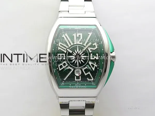 Vanguard V45 SS ABF Best Edition Green Dial On SS Bracelet A2824