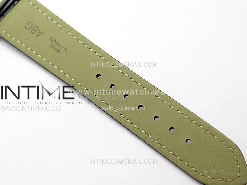 Tank Louis Ladies 25mm SS 8848F 1:1 Best Edition Black Dial on Black Leather Strap Ronda Quartz
