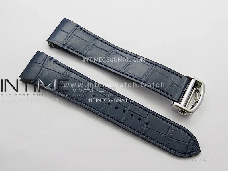 Santos Black SS/YG Rich Factory 1:1 Skeleton Silver Dial On SS/YG SmartLink Bracelet 9611MC Super Clone (Free Leather Strap)