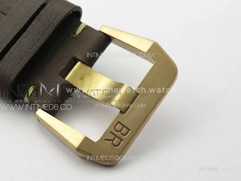 BR 03-92 Diver Ceramic Bezel Bronze B12 1:1 Best Edition Brown Dial on Brown Leather Strap A2824 (Free Rubber Strap)