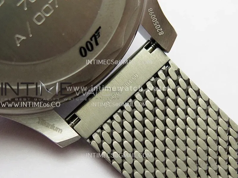 Seamaster 300 "No Time to Die" Titanium ORF 1:1 Best Edition On Titanium Mesh Bracelet SA8806 Super Clone (Free Nato)