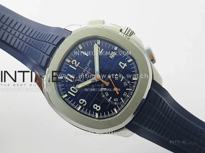 Aquanaut 5968G-001 Blue Dial on Blue Rubber Strap in Steel