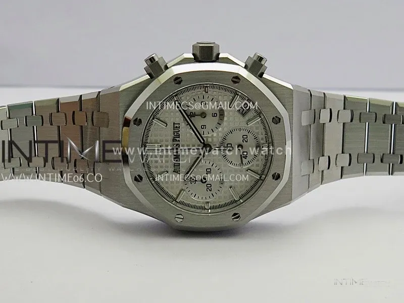 Royal Oak Chrono 26240 SS ZF 1:1 Best Edition Silver Dial On SS Bracelet Super Clone DD4401