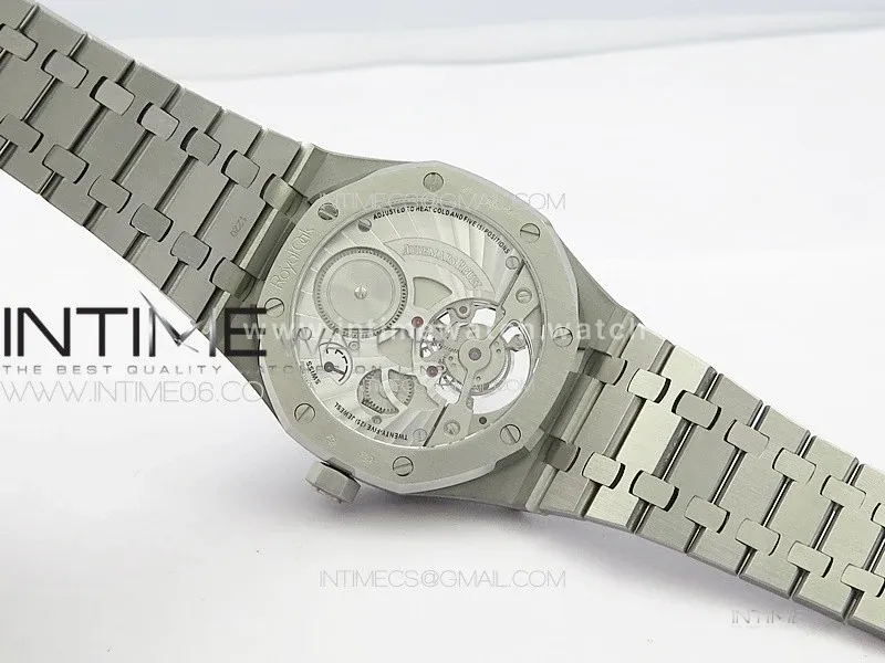 Royal Oak 41mm Tourbillon SS BBS Best Edition Black Dial on SS Bracelet