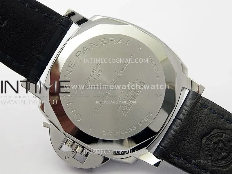 PAM1274 X SS VSF 1:1 Best Edition Blue Dial on Blue Leather Strap Asian P900