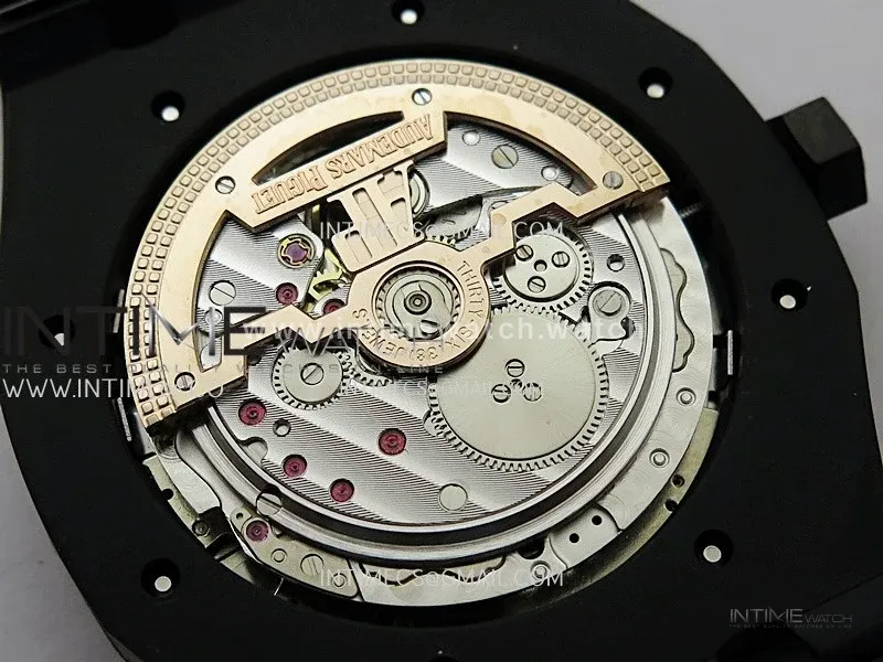 Royal Oak 41mm Perpetual Calendar 26579CE Black SS BBS Best Edition On Black SS Bracelet A5134