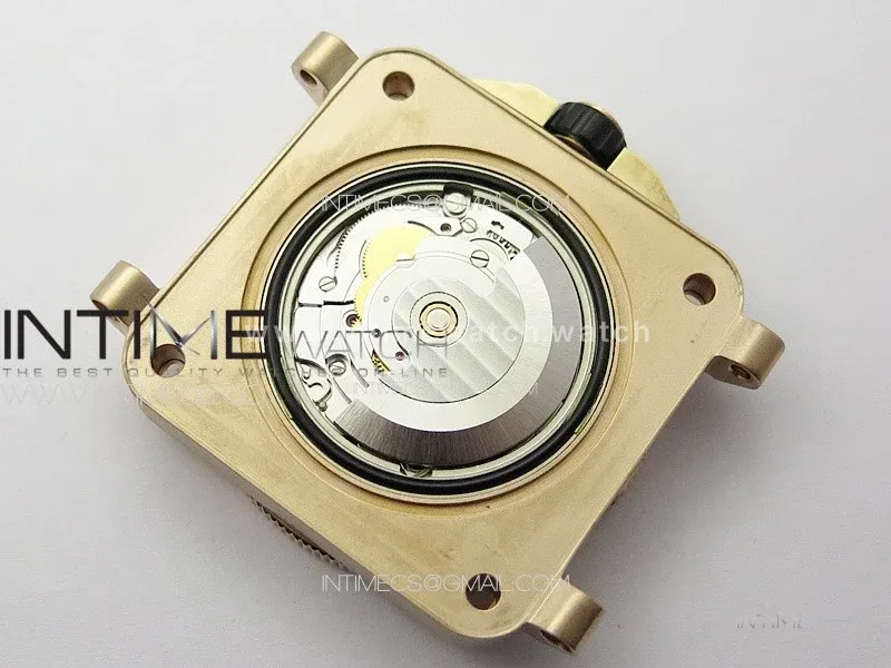 BR 03-92 Diver Ceramic Bezel Bronze B12 1:1 Best Edition Green Dial on Gray Leather Strap A2824 (Free Rubber Strap)