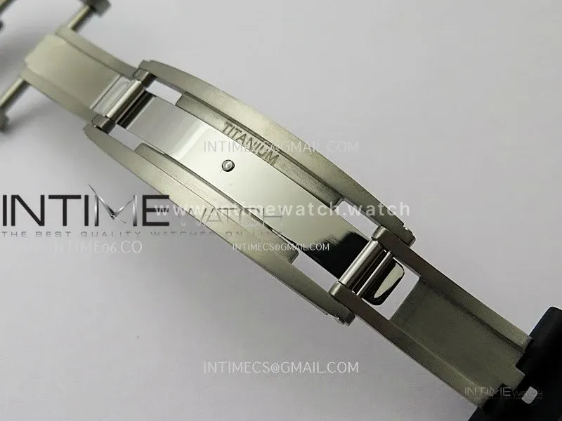 RM055 Black inner Bezel Black Crown NTPT/Ti ZF 1:1 Best Edition on Black Rubber Strap RMUL2 Super Clone