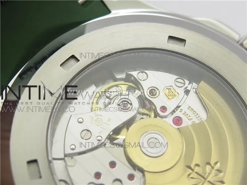 Aquanaut 5168G 42mm SS ZF 1:1 Best Edition Green Dial on Green Rubber Strap 324CS