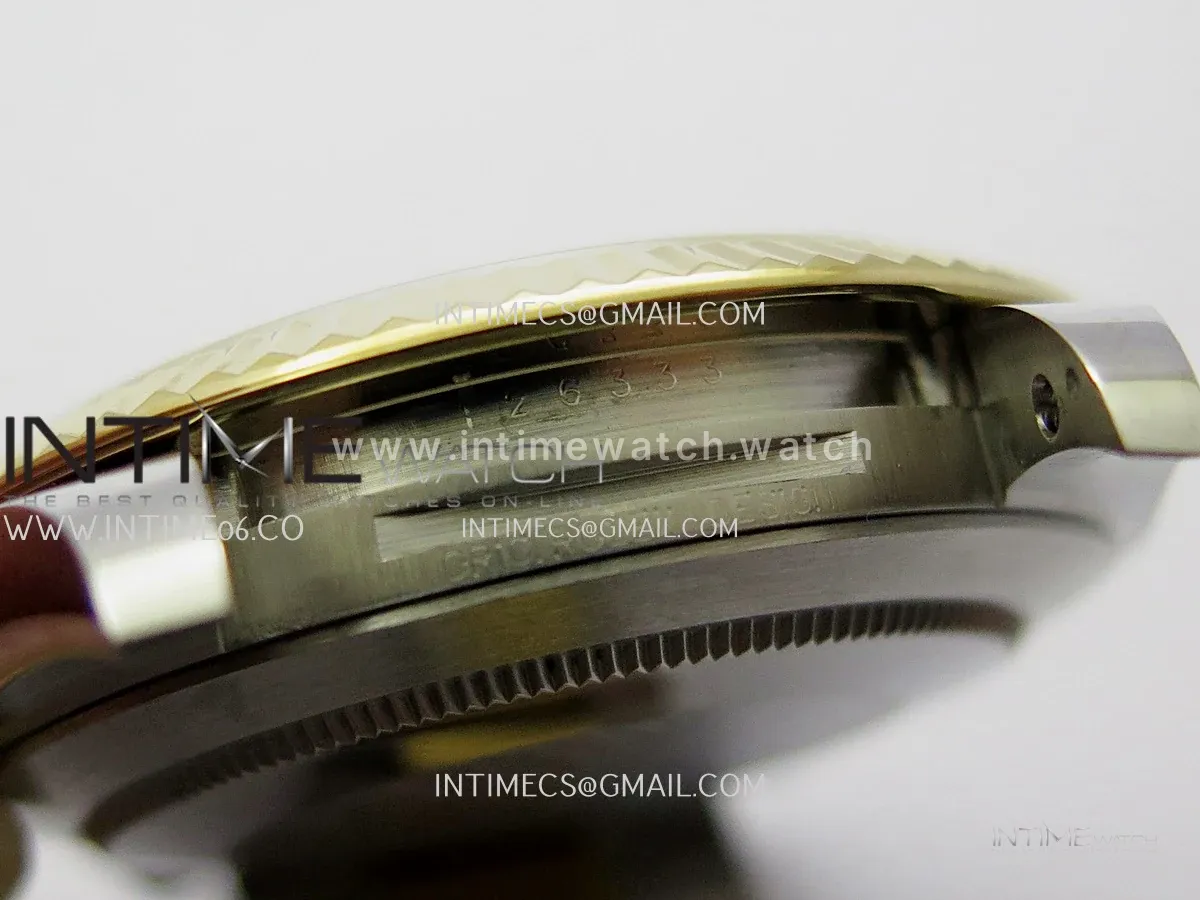 Datejust 41 126333 Champagne Dial Stick Markers in Yellow/Steel on Oyster Bracelet