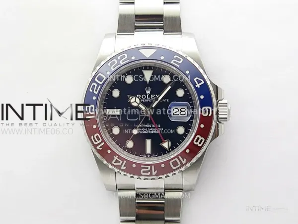 GMT-Master II 126710 BLRO Blue/Red Ceramic NTF Best Edition Blue Dial on Oyster Bracelet VR3285 CHS