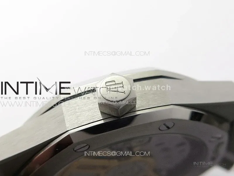 Royal Oak 41mm 15500 SS ZF 1:1 Best Edition Gray Textured Dial on SS Bracelet A4302 Super Clone V3
