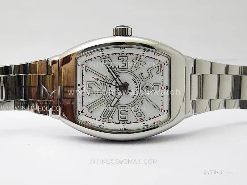 Vanguard V45 SS ABF Best Edition White Dial On SS Bracelet A2824