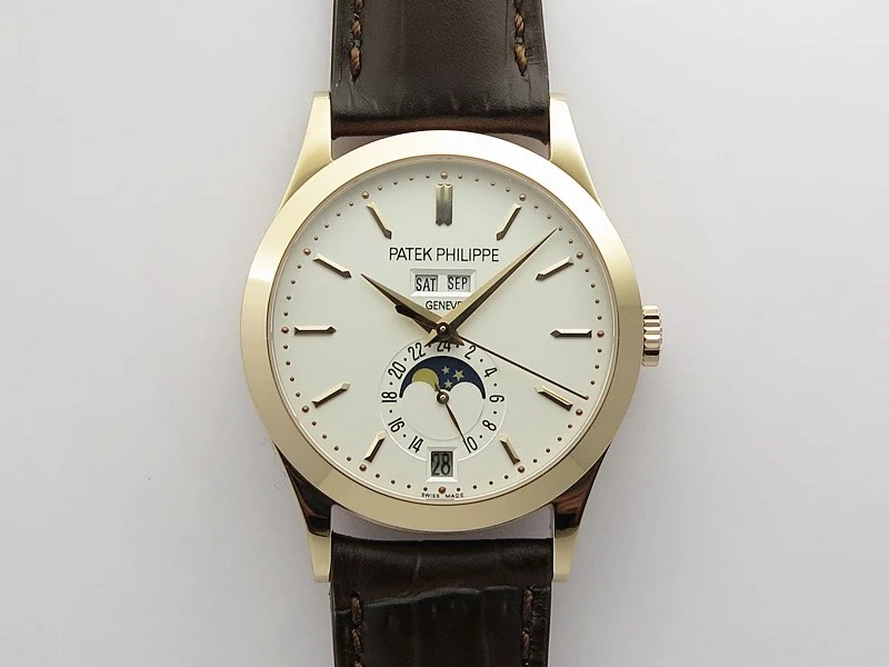 Annual Calendar Complications 5396 RG GRF Best Edition White dial on Brown leather strap A324