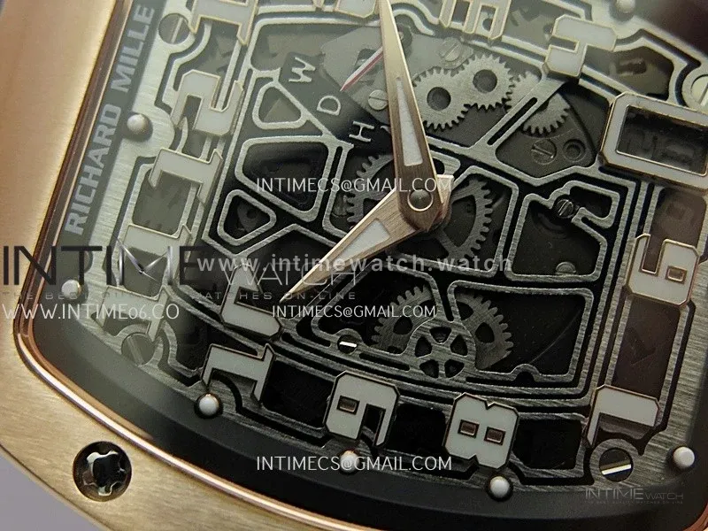 RM67-01 RG Best Edition Skeleton Dial On Black Rubber Strap CRMA7 Clone