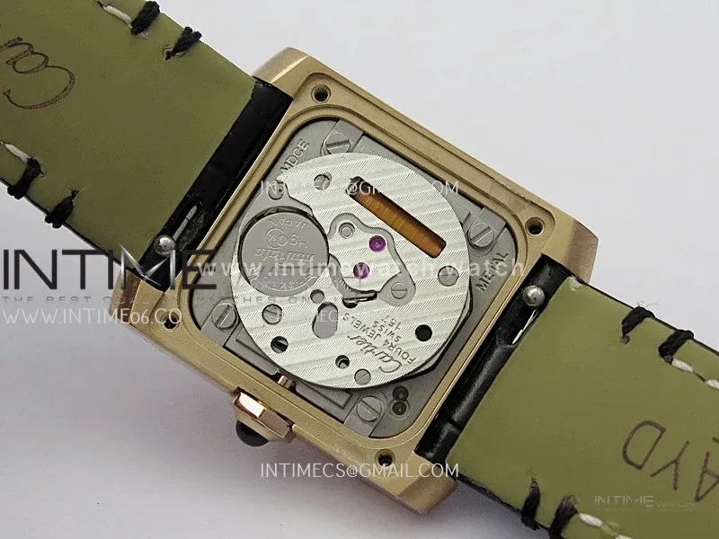 Tank Francaise Ladies 21.2mm RG 8848F 1:1 Best Edition Silver Dial on Black Leather Strap Ronda Quartz V2