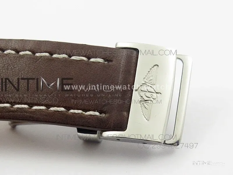 Seawolf SS Black Stick Marker Dial on Leather strap A2836