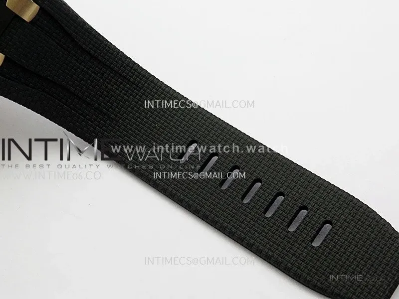Royal Oak Offshore 44mm Black Ceramic/RG JF 1:1 Best Edition Gray Dial On Black Rubber Strap A3126