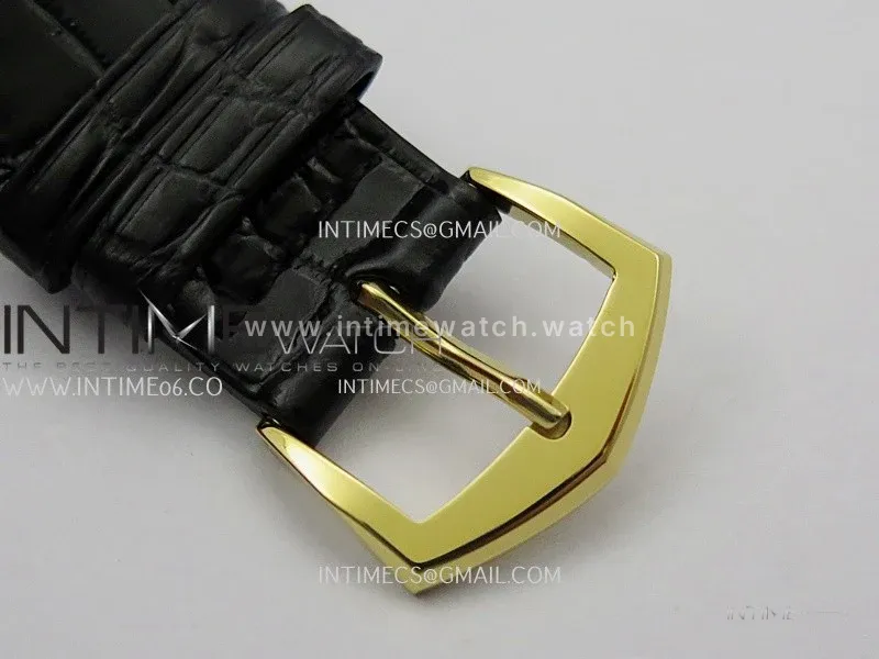 Calatrava 5227 YG 3KF 1:1 Best Edition White Dial on Brown Leather Strap A324 Super Clone V2