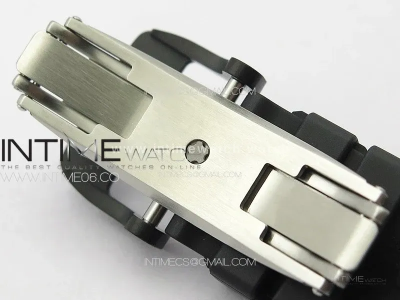 RM035-01 Forged Carbon Case KUF Best Edition Red Crown on Black Rubber Strap MIYOTA8215