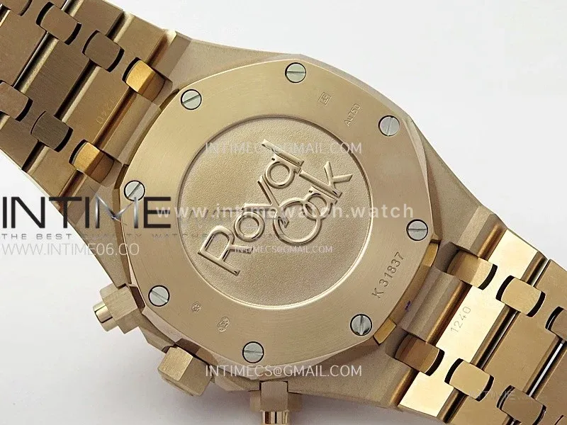 Royal Oak Chrono 26331ST RG IPF 1:1 Best Edition Gray Dial rose gold subdial on SS Bracelet A7750