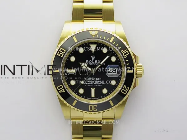 Submariner 126618 LN YG THBF 1:1 Best Edition Black Dial On YG Bracelet SH3235