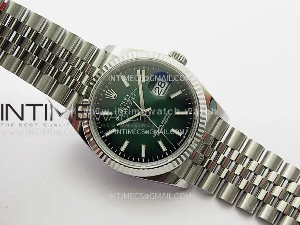 DateJust 126234 36mm 904L SS V2 VSF 1:1 Best Edition Green Ombre Dial Stick Marker On Jubilee Bracelet DD3235