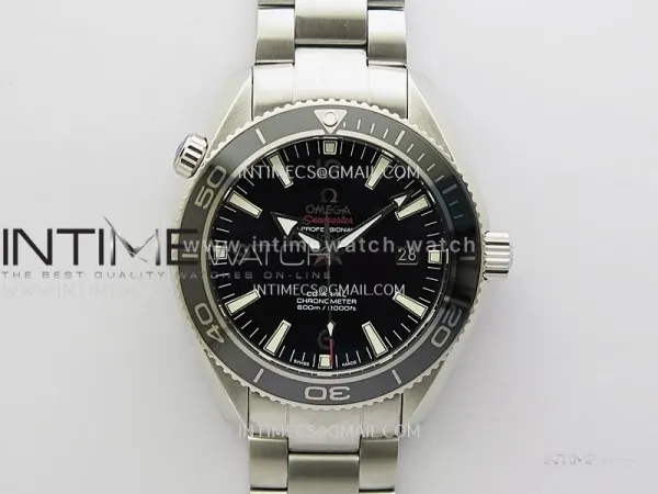 Planet Ocean 42MM Liquidmetal N1F 1:1 Best Edition Black Real Ceramic Dial On SS Bracelet A2892
